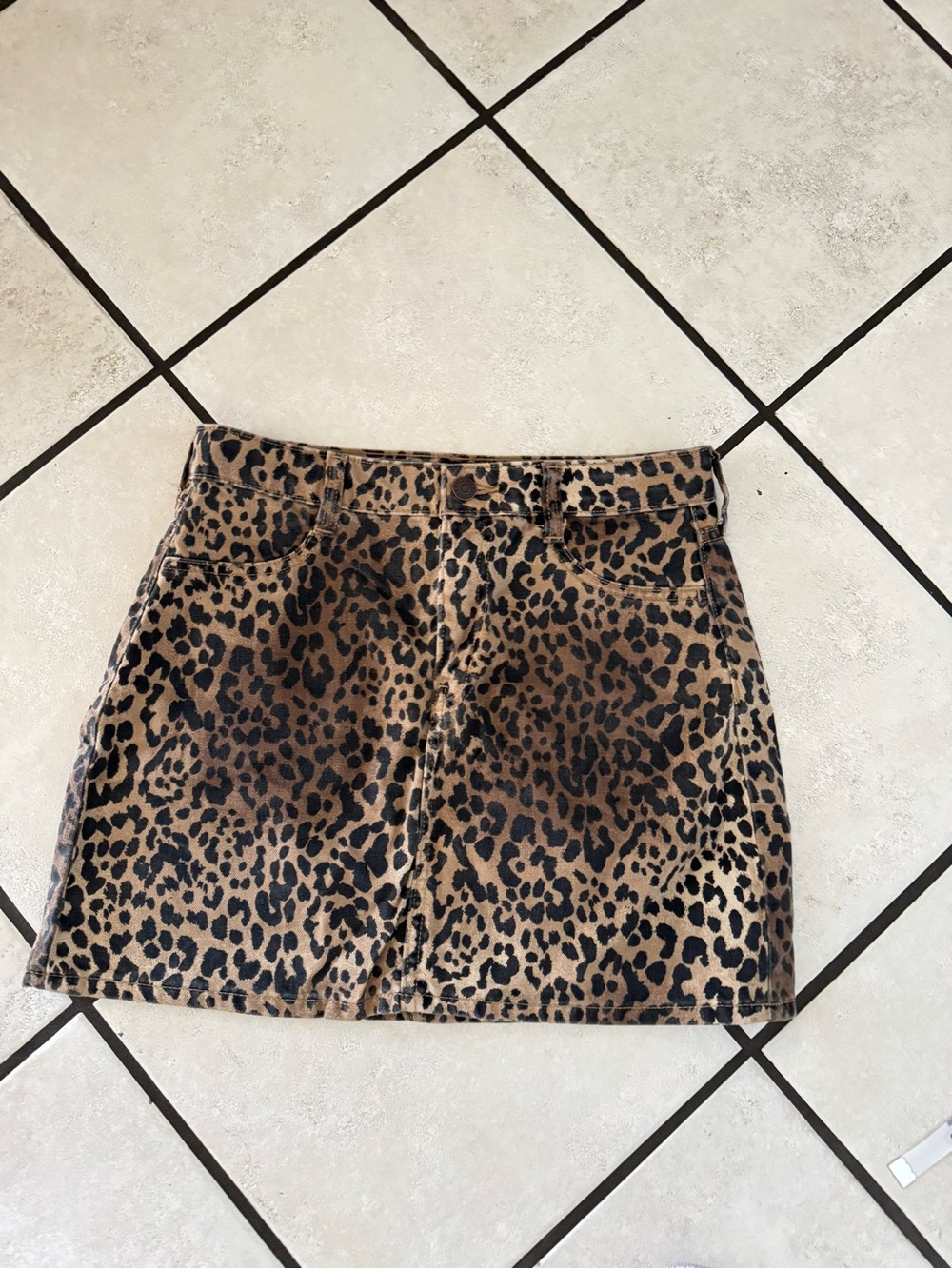 GAP Girls Leopard Print Mini Skirt